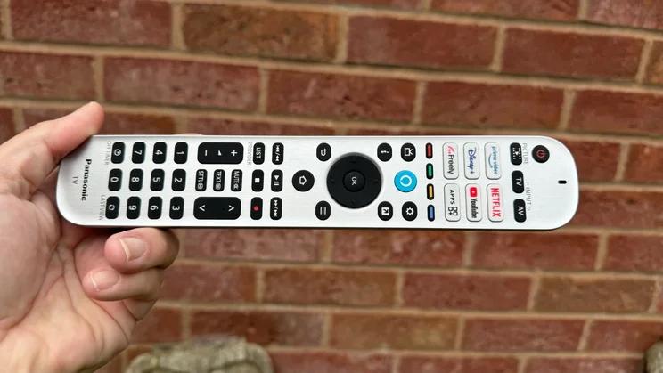 Image of the remote control included with the Panasonic Z95A OLED TV