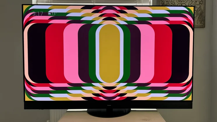 Image of the Panasonic Z95A OLED TV displaying its AI screen saver