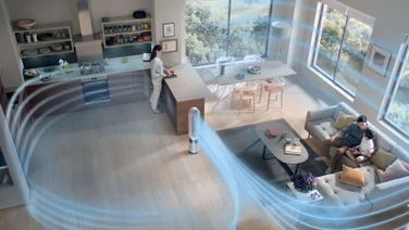 Does an air purifier help with smell dyson purifier in a kitchen